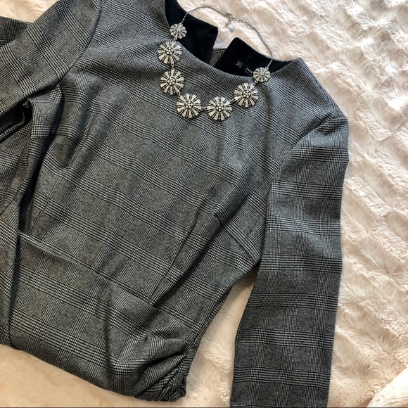 Zara Basics Ruched Slimming Long Sleeve Dress - Picture 2 of 4